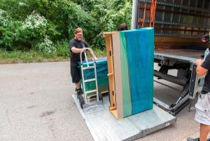 Movers loading into truck